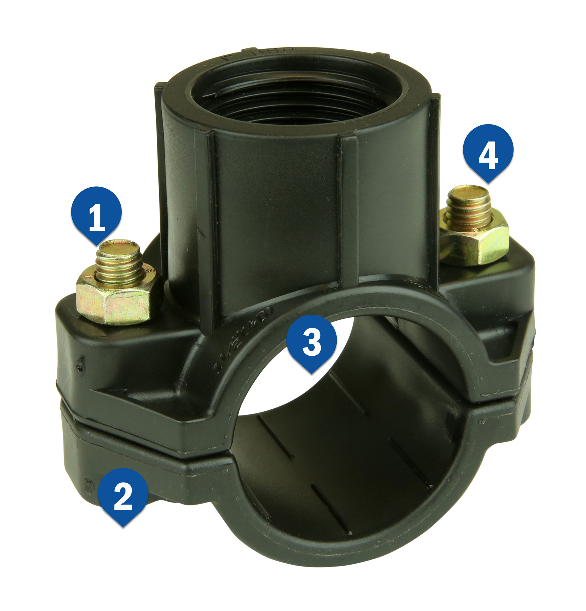 Philmac Compression Fittings Rural Tapping Saddles by Philmac