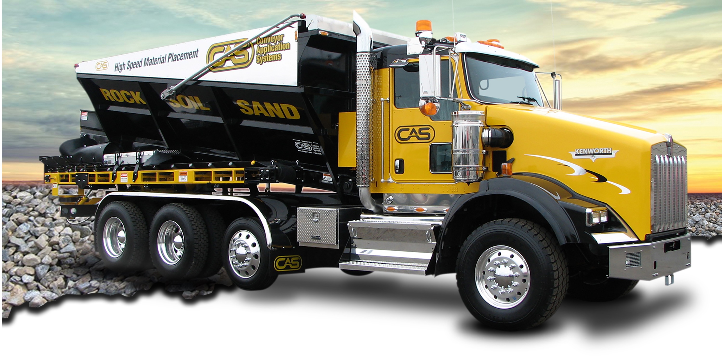 CAS SuperTrack Slinger Truck Slinger Truck by Conveyor