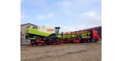 combine harvester transport