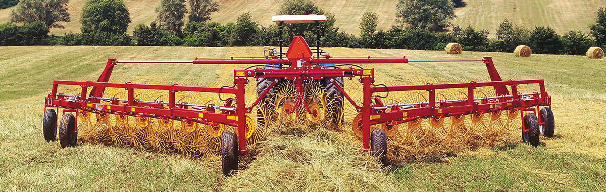 Hayfield Rake Magnum - V - Farm Equipment - Hydraulic Trailed Hay Rake by ...