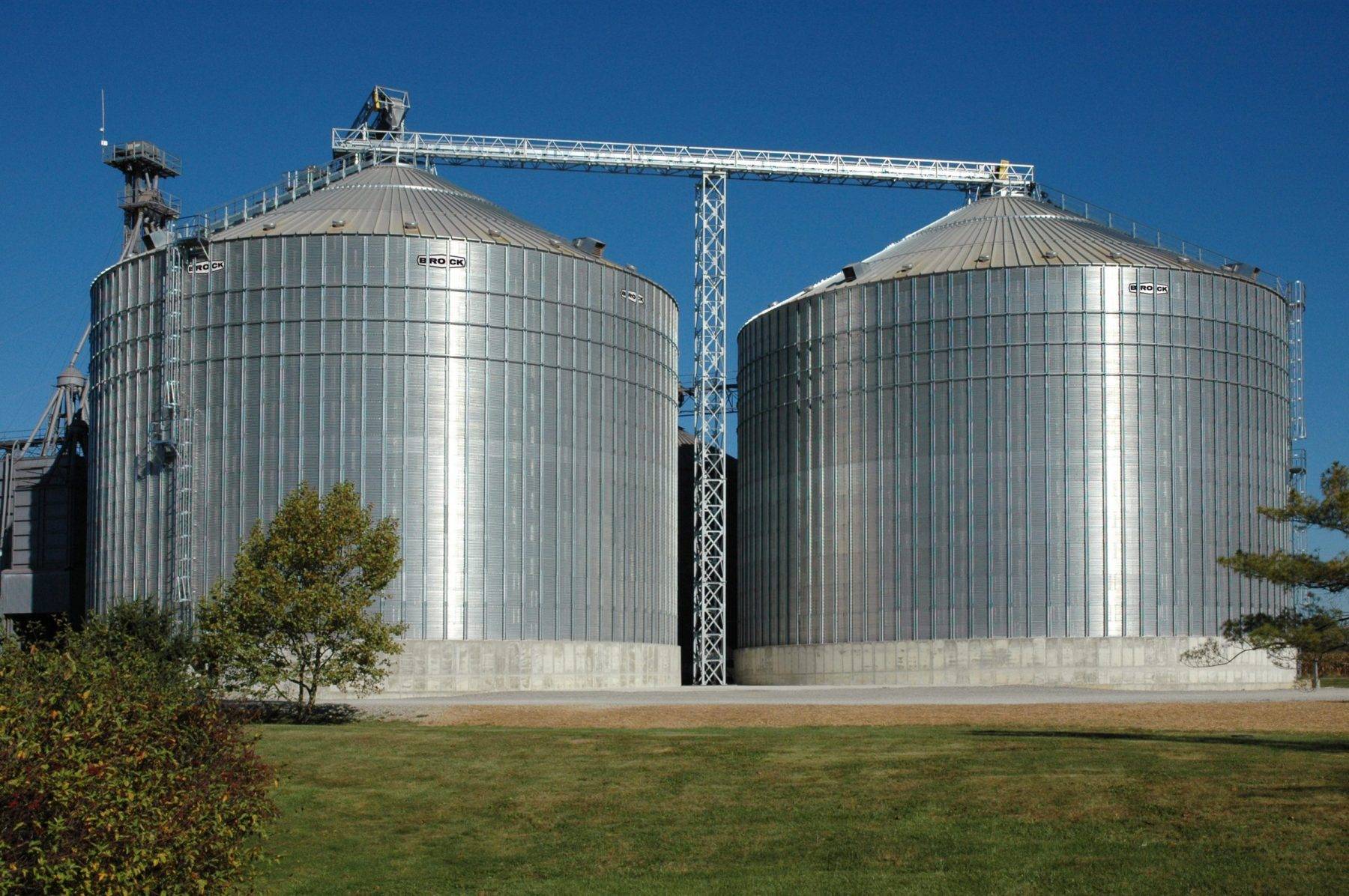 Storage Flat Grain Bin Storage Stiffened Farm
