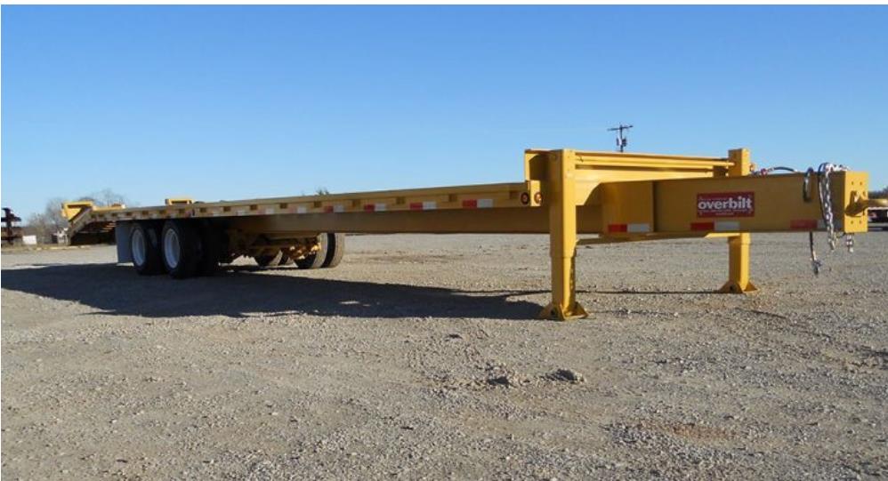 Overbilt 20-Ton Tag Trailer With Beavertail And Ramps